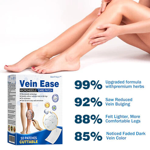 🔥Time-Limited Offer -SkinPrikyn™ Vein Ease Microneedle Care Patch - Cuttable (For Spider Veins, Varicose Veins, Swelling & Leg Fatigue)