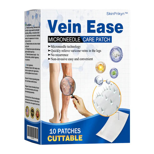 🔥Time-Limited Offer -SkinPrikyn™ Vein Ease Microneedle Care Patch - Cuttable (For Spider Veins, Varicose Veins, Swelling & Leg Fatigue)