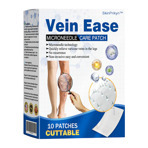 🔥Time-Limited Offer -SkinPrikyn™ Vein Ease Microneedle Care Patch - Cuttable (For Spider Veins, Varicose Veins, Swelling & Leg Fatigue)