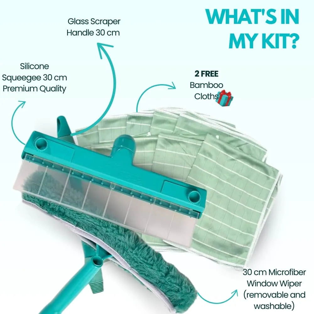 HOOMWELL™ Recyclable Silicone Window Squeegee Kit❤️