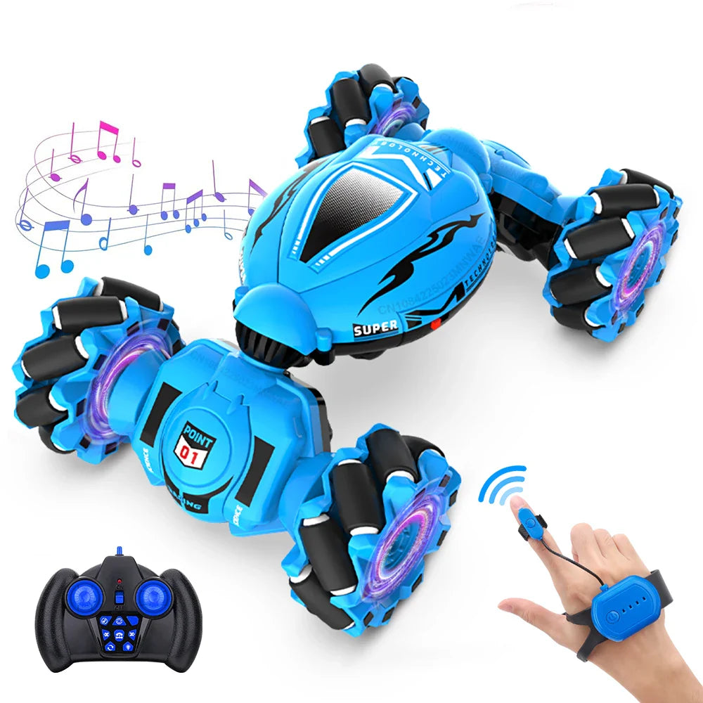 RC Stunt Car 2.4G Multifunctional Lights Remote Control Car Hand Gesture Vehicle Radio Controlled Machine Toys for Kid Gift