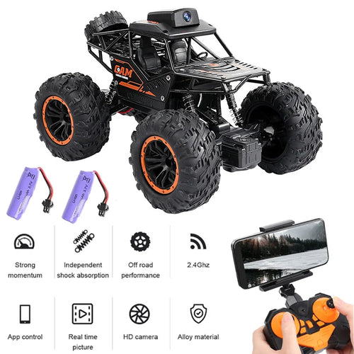 Rc Car With HD 720P WIFI FPV Camera Machine On Remote Control Stunt 2.4G SUV Radiocontrol Climbing Children Toys