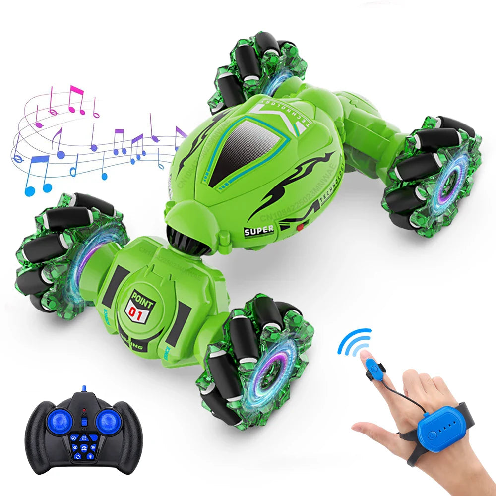 RC Stunt Car 2.4G Multifunctional Lights Remote Control Car Hand Gesture Vehicle Radio Controlled Machine Toys for Kid Gift