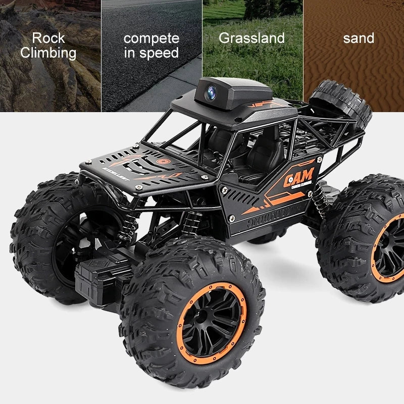 Rc Car With HD 720P WIFI FPV Camera Machine On Remote Control Stunt 2.4G SUV Radiocontrol Climbing Children Toys