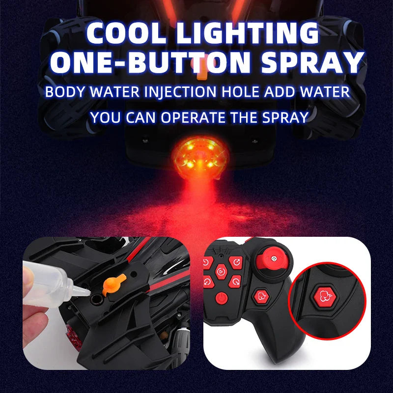RC Car LED Light 2.4G Radio Remote Control Cars Sports High speed Drive Car RC Watch Gesture F1 Formula Racing Boys Toy Supercar