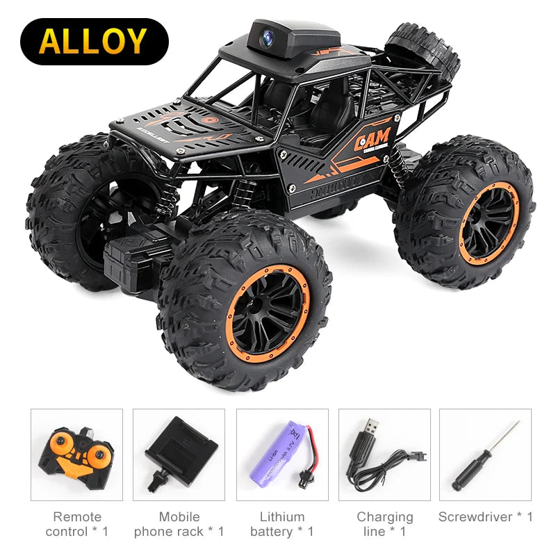 Rc Car With HD 720P WIFI FPV Camera Machine On Remote Control Stunt 2.4G SUV Radiocontrol Climbing Children Toys