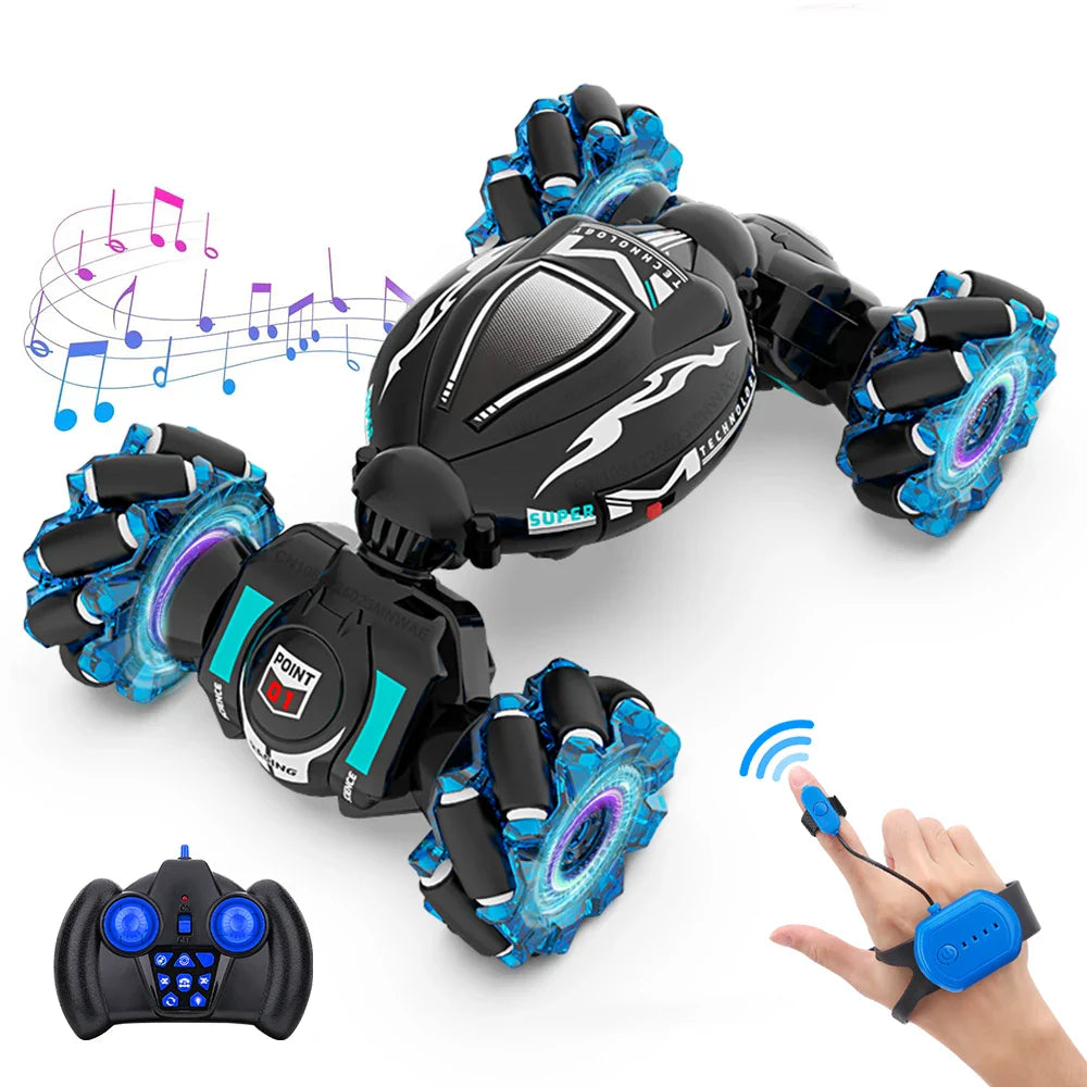 RC Stunt Car 2.4G Multifunctional Lights Remote Control Car Hand Gesture Vehicle Radio Controlled Machine Toys for Kid Gift