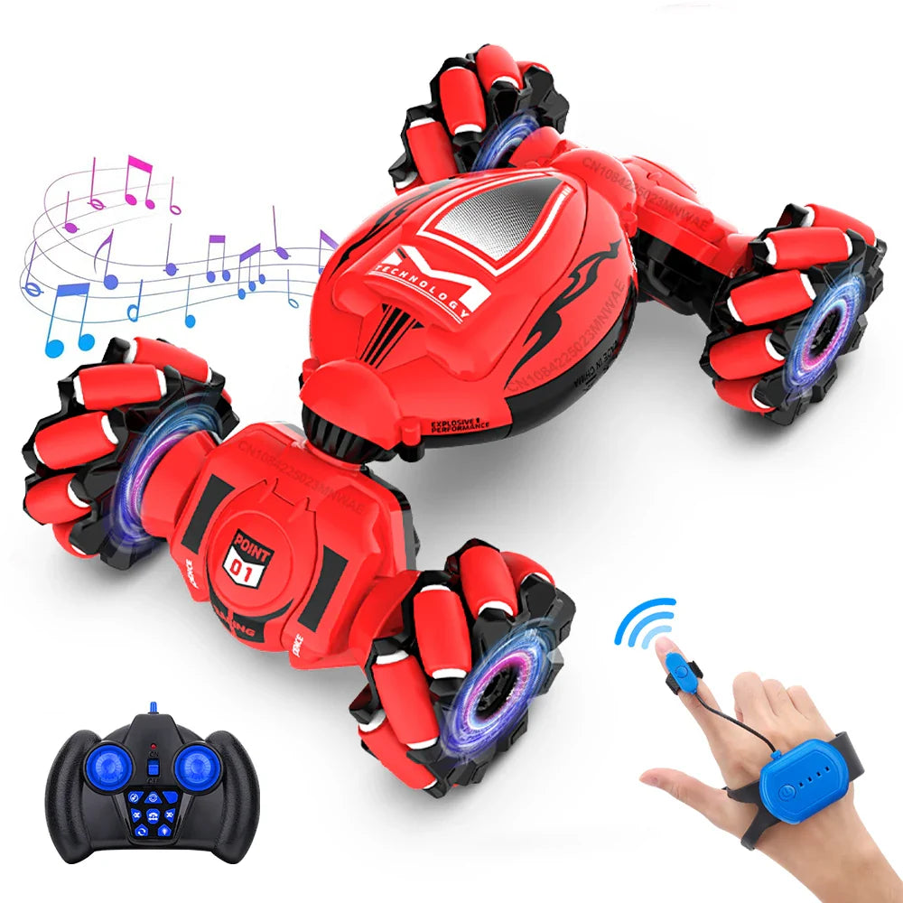 RC Stunt Car 2.4G Multifunctional Lights Remote Control Car Hand Gesture Vehicle Radio Controlled Machine Toys for Kid Gift