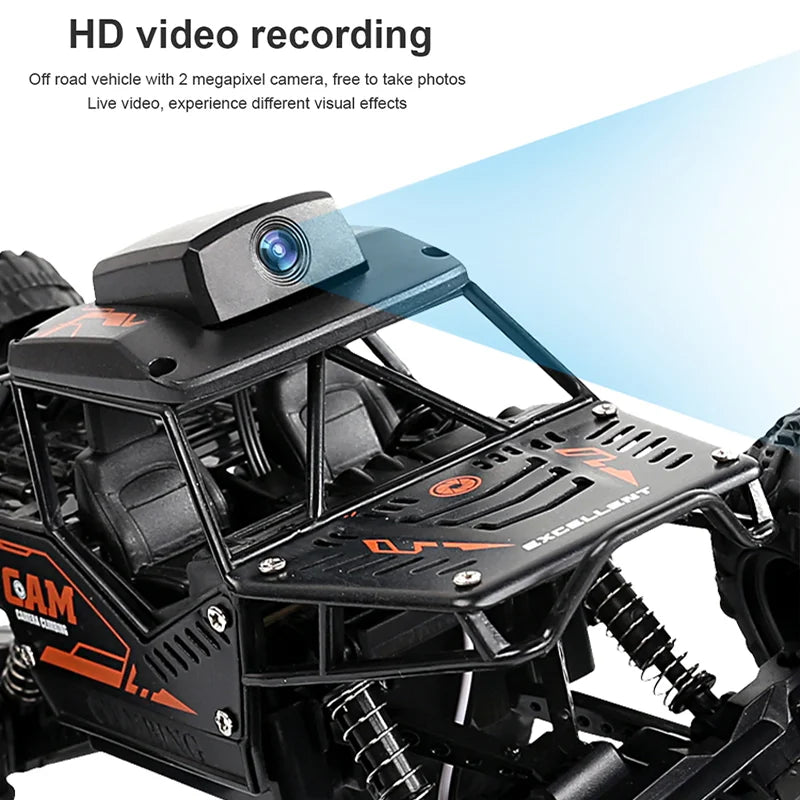 Rc Car With HD 720P WIFI FPV Camera Machine On Remote Control Stunt 2.4G SUV Radiocontrol Climbing Children Toys