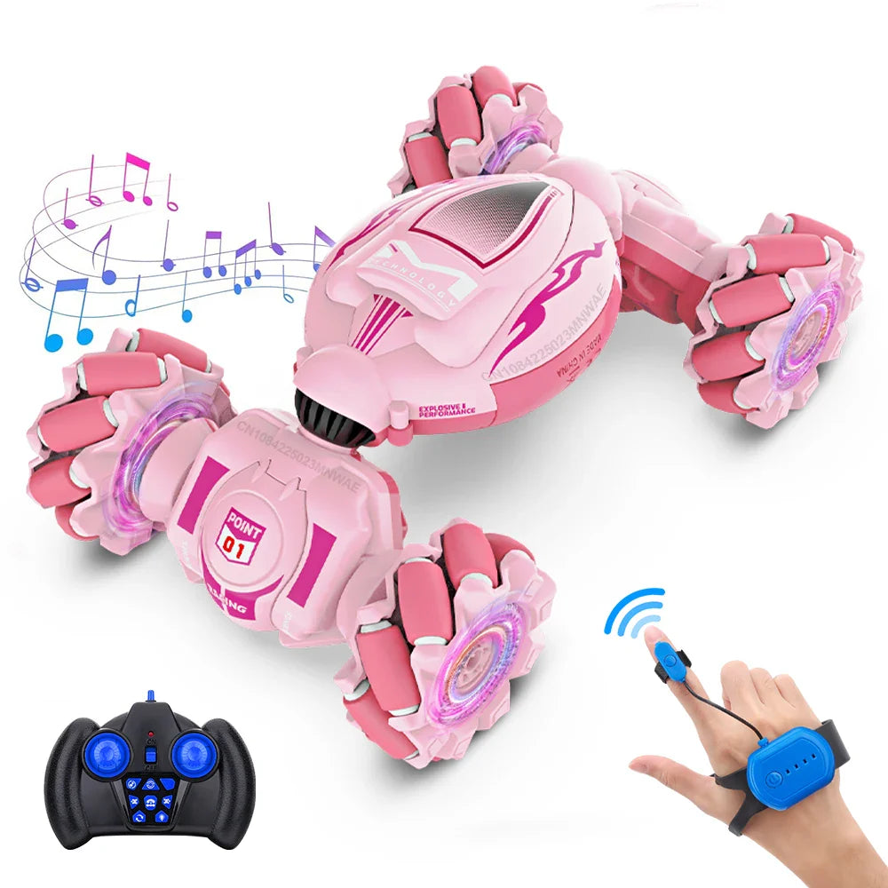 RC Stunt Car 2.4G Multifunctional Lights Remote Control Car Hand Gesture Vehicle Radio Controlled Machine Toys for Kid Gift