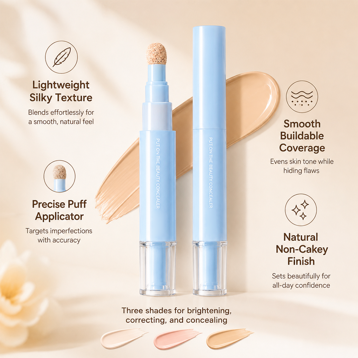 🔥Buy 1 Get 1 Free NOW!💄Multipurpose Hydrating Liquid Concealer Pen  ✨