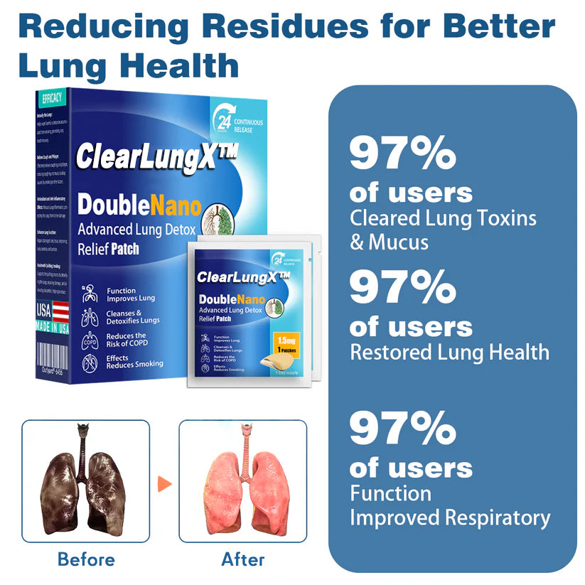 😽✨𝐎𝐟𝐟𝐢𝐜𝐢𝐚𝐥 𝐒𝐭𝐨𝐫𝐞:ClearLungX™ 𝐃𝐨𝐮𝐛𝐥𝐞𝐍𝐚𝐧𝐨 𝐀𝐝𝐯𝐚𝐧𝐜𝐞𝐝 𝐋𝐮𝐧𝐠 𝐃𝐞𝐭𝐨𝐱 𝐑𝐞𝐥𝐢𝐞𝐟 𝐏𝐚𝐭𝐜𝐡✨𝐅𝐃𝐀  𝐀𝐩𝐩𝐫𝐨𝐯𝐞𝐝