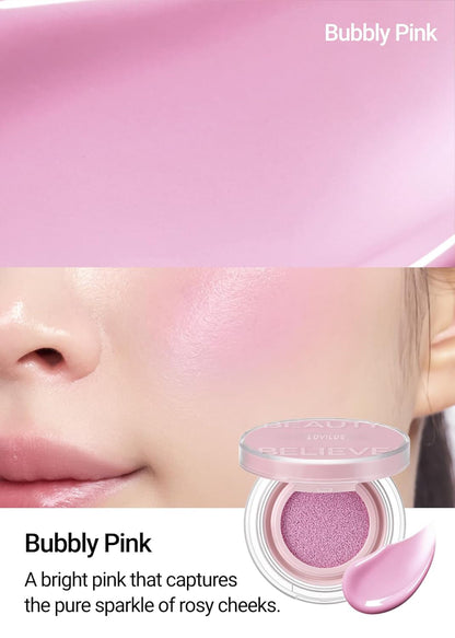 LOVILDS Artist Cushion Blush | Hydrating Korean Makeup Cushion Blush