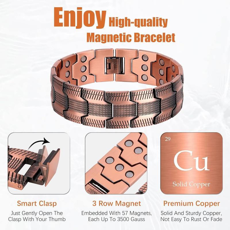 Copper magnetic bracelet——Relieve fatigue and promote blood circulation💖