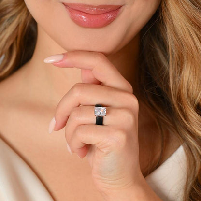 🔥Buy 1 Get 1 Free🔥LOVILDS Silicone Ring – Emerald Cut CZ | Patent-Pending Design