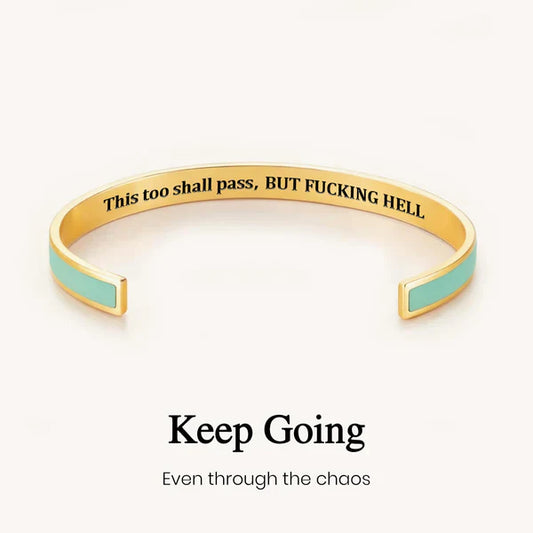 This Too Shall Pass Color Cuff Bracelet