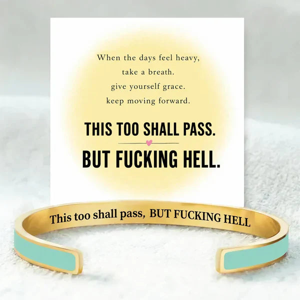 This Too Shall Pass Color Cuff Bracelet