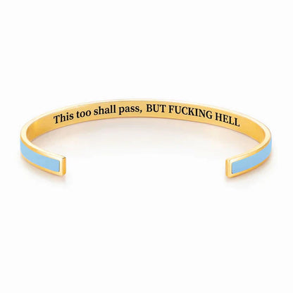 This Too Shall Pass Color Cuff Bracelet