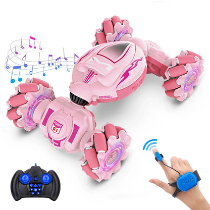 RC Stunt Car 2.4G Multifunctional Lights Remote Control Car Hand Gesture Vehicle Radio Controlled Machine Toys for Kid Gift